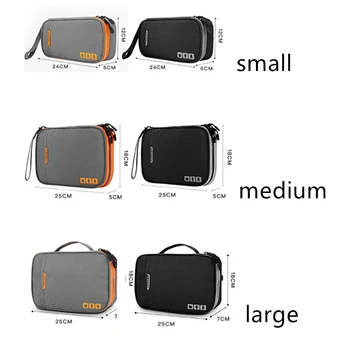 

USB Cables Bag Gadget Disk Electronic Travel Headset Storage Mobile Carry Data iPad Organizer Portable Charger Accessories