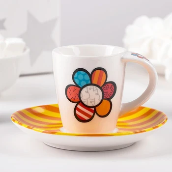 

Tea pair "Grotesque. Strip" cup 100 ml, saucer 12 cm 3808254