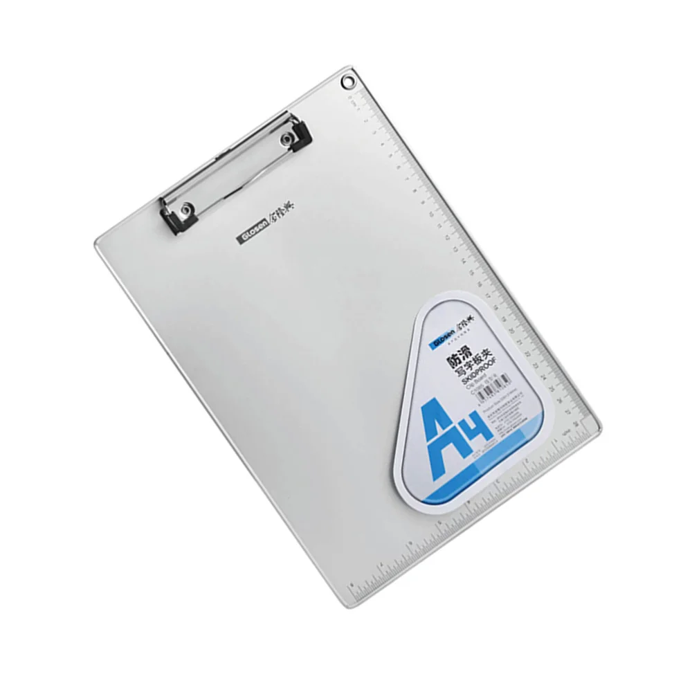 

Clipboard Paper Board Clip Profile Teachers Alloy Aluminum Supplies School Storage Folder A4 Foldable Holder