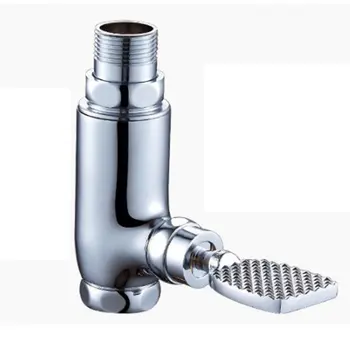 

Delay Valve Stool Flushing Valve Foot-pressing Copper Time Delay Self Closing Toilet Flush Valve Urinal Flush Valve 1pcs