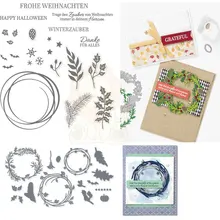 

Beautiful Wreath Leaf Metal Cutting Die Stamps Scrapbook Embossed Paper Card Album Craft Template Stencils New For 2021 Arrive