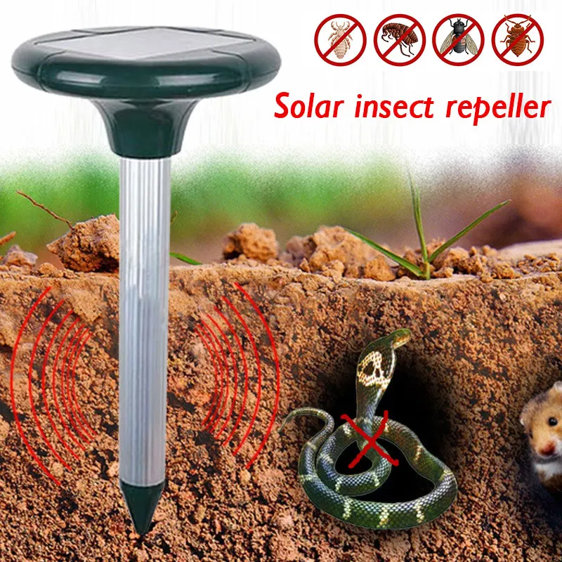 

Powered Pest Repeller Solar Rodent Outdoor Yard Ultrasonic Efficient New Mouse Home & Garden Multi Pulse Vole Insect Snake
