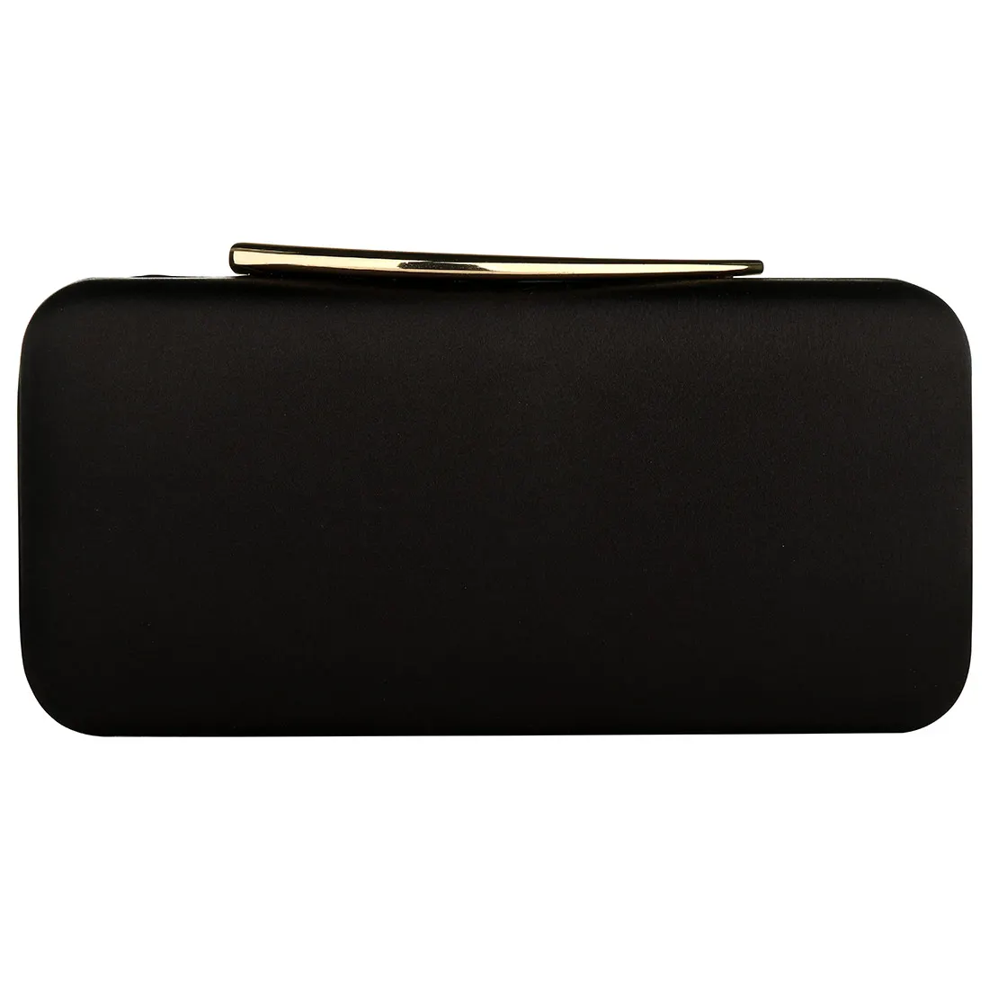 black Однотонный Кожаный Клатч прямоугольная элегантная вечерняя сумочка золотые вечерние модные сумки на плечо Свадебный мешочек Повседневный Кошелек - Цвет: black