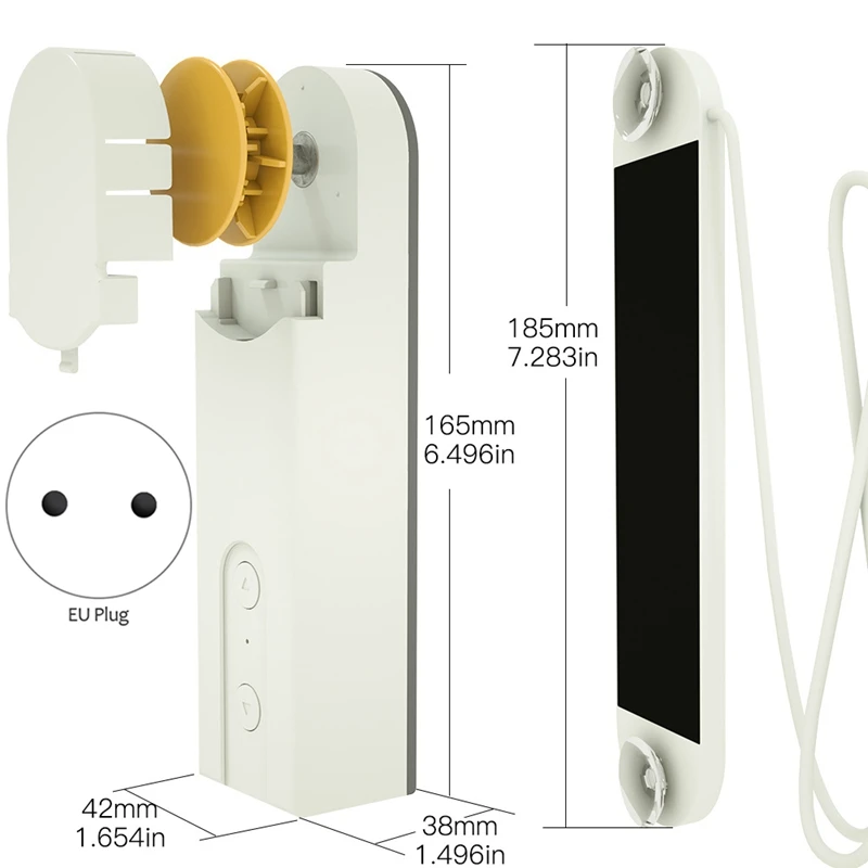 

DIY Smart Motorized Chain Roller Blinds Shade Shutter Drive Motor Powered By Solar Panel and Charger Bluetooth APP Control(EU Pl