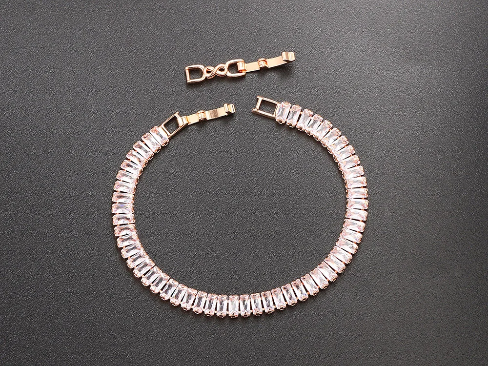 Hippie Diamant Tennis Armband für Frauen Glänzende Luxus Iced Out Zirkon Kette auf Hand Mode Hochzeit Schmuck Zubehör H167 – Detail 11