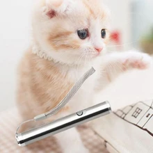 USB Перезаряжаемый светодиодный лазерный светильник для кошек, игрушка в красный горошек, лазерная указка, лазерная ручка, Интерактивная игрушка с кошкой