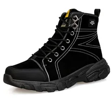 

2021 Autumn and Winter New Men's Boots All-Match Fashion High Casual Martin Boots Platform Non-Slip Comfortable Men's Shoes