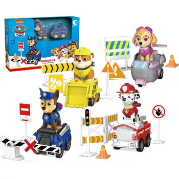 

2020 Original Paw Patrol chase skye playset Everest tracker Robodog Apollo Ryder blocks pull back car children toy Birthday gift