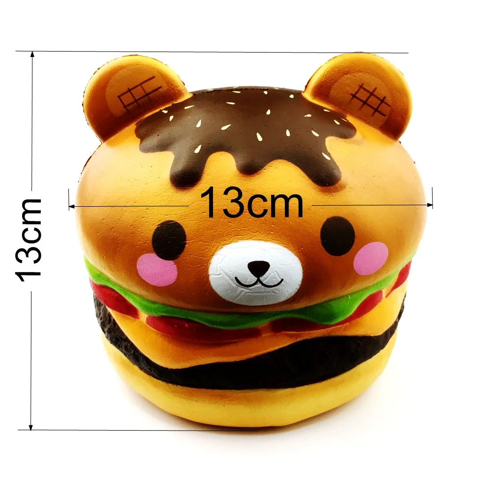 Creamiicandy Jumbo Squishy Hamburge кукла Squeeze медленный отскок Моделирование Гамбургер антистресс декомпрессия игрушки подарки для