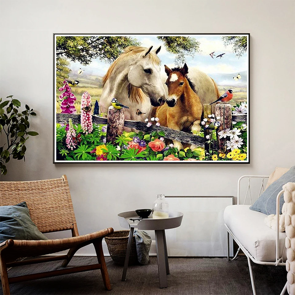 Broderie diamant différents chevaux – Image 2