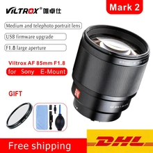 Viltrox 85mm f1.8 mark ii stm foco automático lente de foco fixo f1.8 lente para câmera sony e-mount a9ii a7iv a7rv a7sii a6500 a6600