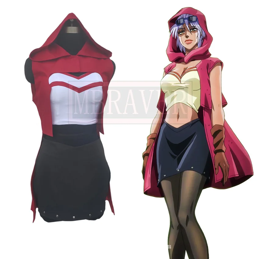Jojo Jojo Bizarre Adventure Mariah Cos Costume Cosplay Halloween Custom Made Qualsiasi Dimensione