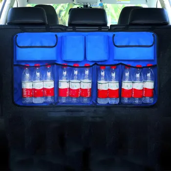 

Car Trunk Storage Bag Car Accessories Organizer Car Trunk Net Nylon SUV Auto Cargo Storage Mesh Holder