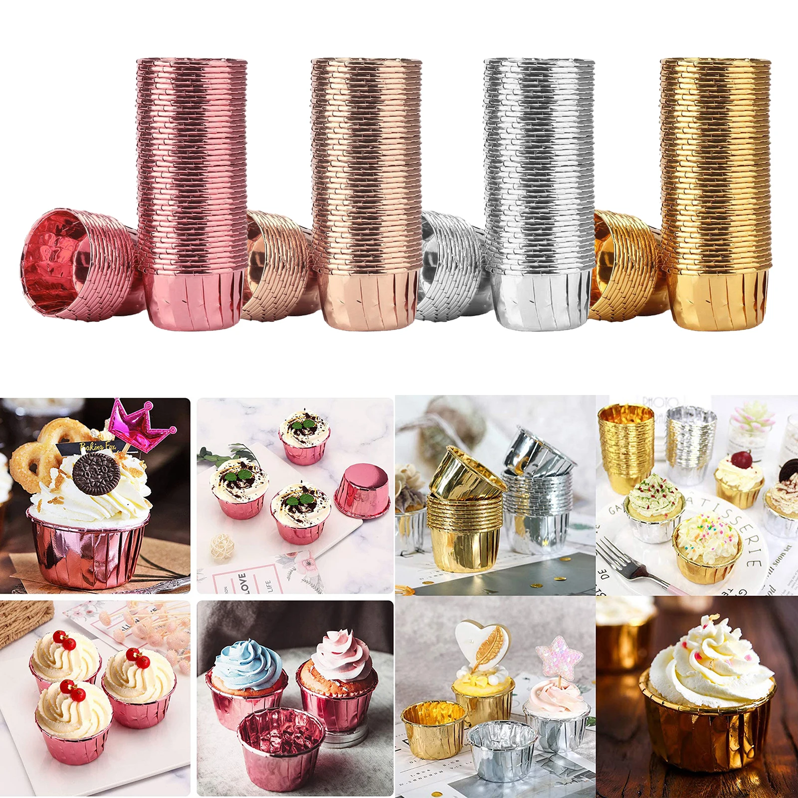 50pcs cupcake wrapper holder party supplies Cake cup wedding decoration kitchen baking tool supplies