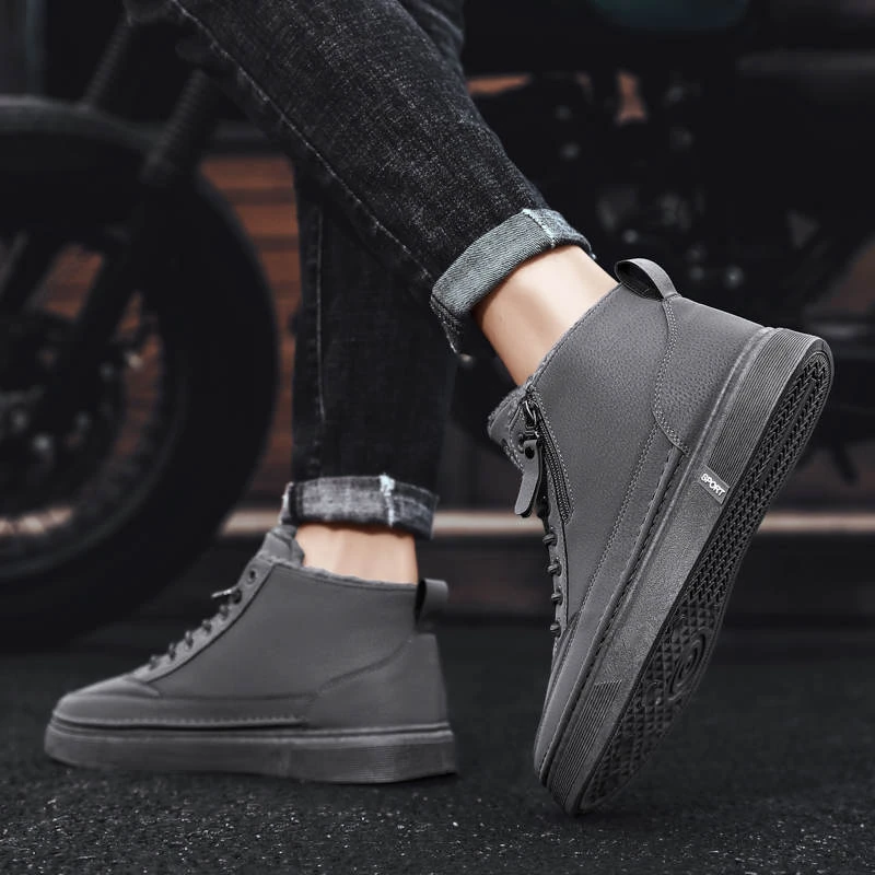 de deporte de media caña para hombre, zapatos de vestir de goma, resistentes, de invierno, talla - AliExpress