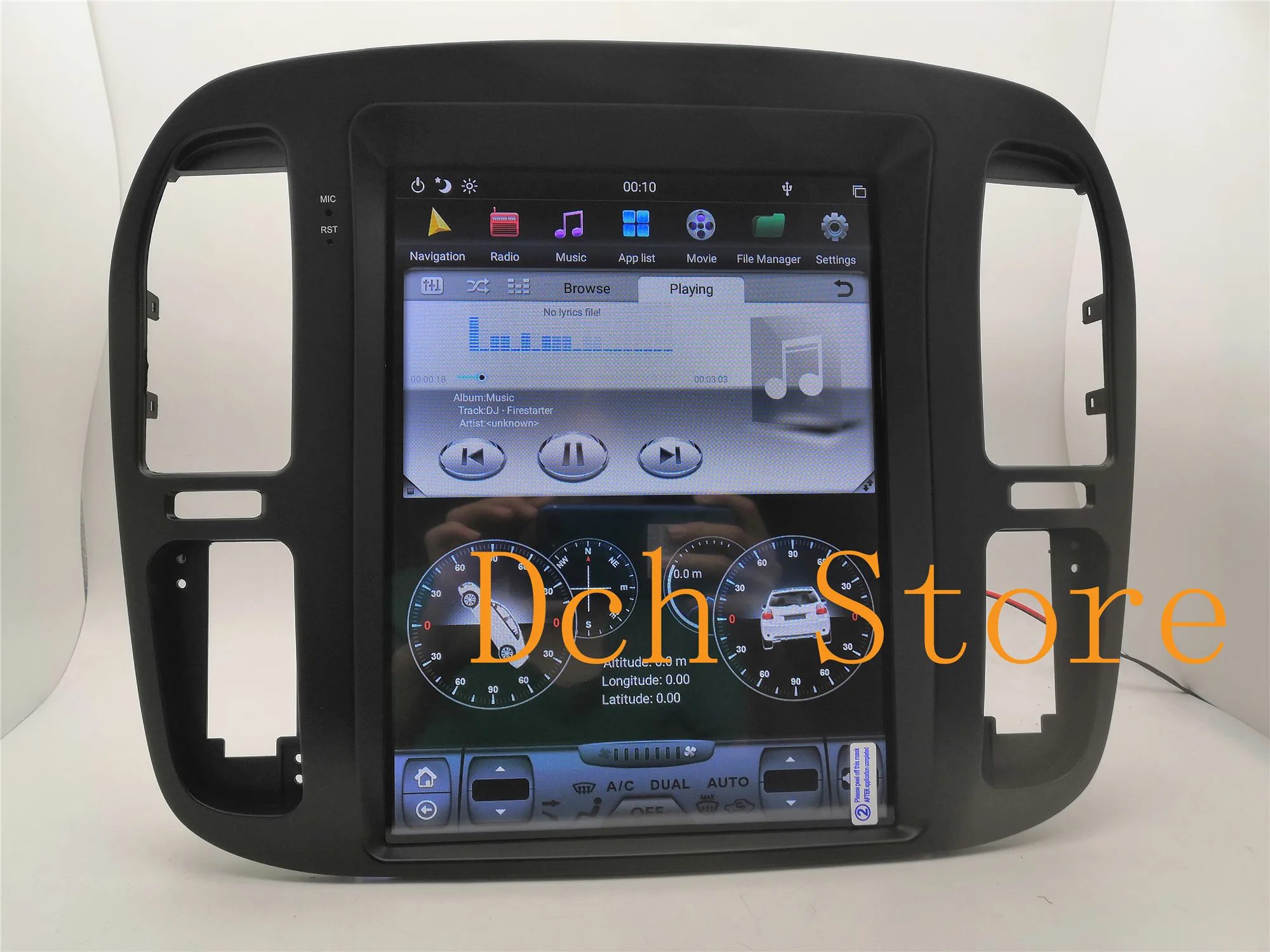 12,1 ''tesla стиль Android 8,1 автомобильный dvd-плеер gps навигация для TOYOTA LAND CRUISER lc100 1999 2000 2001 2002 Lexus lx470 PX6