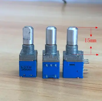

5pcs/lot High quality precision potentiometer R09 type single A100K with switch 15MM half shaft