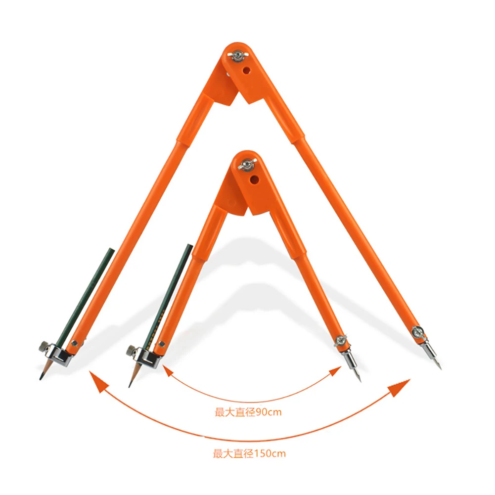 

90cm/150cm Diameter Round Rules Carpenter Compasses Pencil Home DIY Adjustable Woodworking Marking Scribing Hand Tools