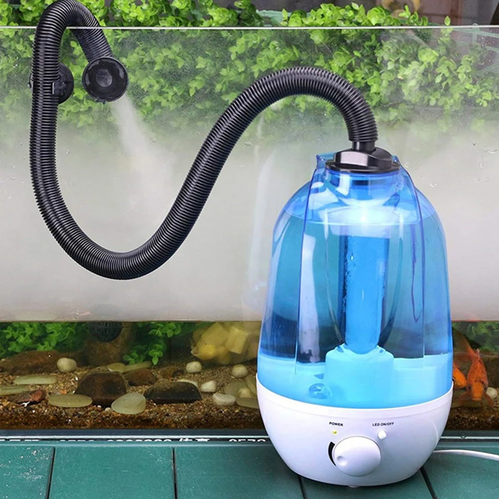 UK 4L 3L/4L Portable Super Fogger Mute Large Capacity Amphibians For Reptile Terrarium Humidifier Moisturizing Vivariums Pet Supplies - Цвет: UK 4L