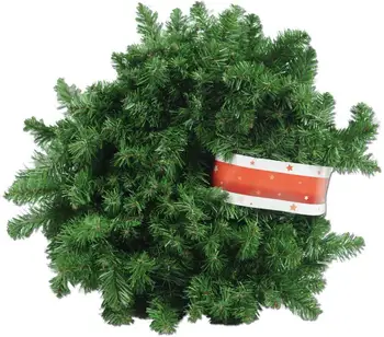 

Christmas rattan 5.4m PVC encryption green Christmas rattans window decoration