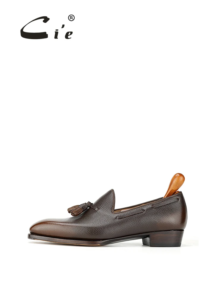 Cie Fiddle-Back /Beveled Waist Loafer With Metal Toe Men's Leather Footwear Wedding Party Casual Dress Shoe Fashiion Male LO54