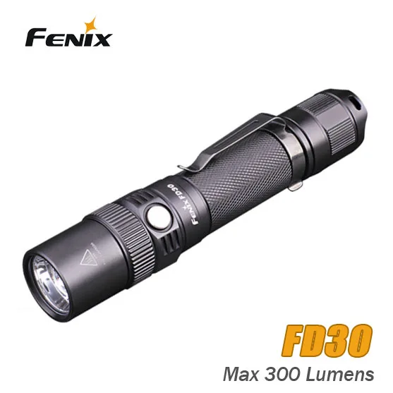 Вращающийся на 360 градусов стиль Fenix FD30 900 люменов CREE XP-L светодиодный фонарик с двойным отражателем