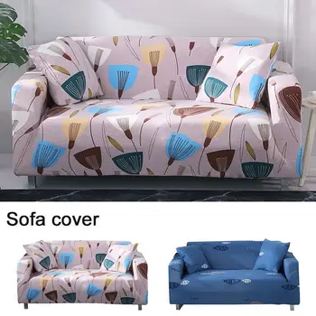

A/B Stretch Sofa Slipcover Printed Pattern All-covered Couch Sofa Cover For Furniture Protector Tool For Living Room Pets Sofa