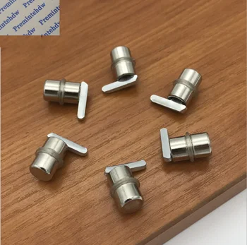 

100Pcs T Wooden Glass Shelf Support Holder Adjustable Slat Column Rail AA Post Profile Display Showcase Bracket Rubber Ring Pad