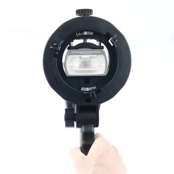 

S-Type Bracket Bowens S Mount Holder for Speedlite Flash Snoot Softbox Beauty Dish Honeycomb