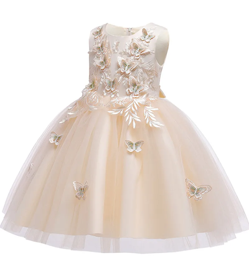 Летняя одежда для маленьких девочек, детская одежда Вечерние платья подружки невесты с цветочным рисунком для девочек, длинное платье-пачка для девочек от 3 до 14 лет