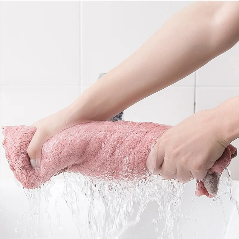 8pcs Home microfiber towels for kitchen Absorbent thicker cloth for cleaning Micro fiber wipe table kitchen towel dish tableware