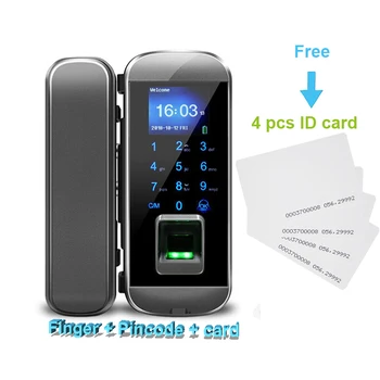 

Security Entry Keyless Electronic New Fingerprint Digital Door Lock+4 RFID Card iGlass100plus