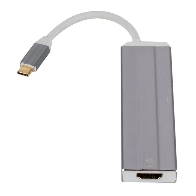 6 в 1 USB-C концентратор 4 к HD видео аудио кабель адаптер Тип C к HDMI usb 3,0/usb 2,0 с SD/TF кард-ридер Тип C usb-хаб