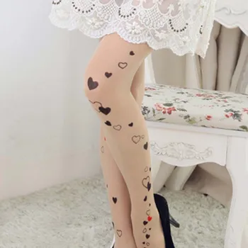 

1 Pcs Camouflage Tattoo Velvet Printing Silk Stockings Women Tights Sexy Girls Gift Transparent Pattern Thin Novelty Pantyhose