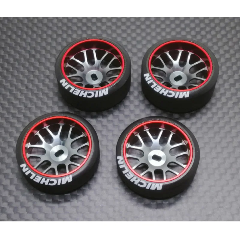 new Upgrade 1:28 MINI-D MINI-Q MINI-Z High-precision drift Simulated mosquito car metal wheel POM tire 3.5 degree OD 22mm | Игрушки и