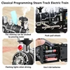 206CM Super Track Remote Control Train Add Water Smoke Light Music Puzzle Teaching Parent-Child Interaction DIY Assembly RC Toy 6