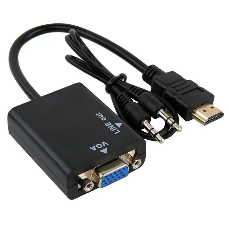 Vendita calda Adattatore Audio Cavo Classic Delicato HW-2201 HDMI al Convertitore del VGA HD Audio