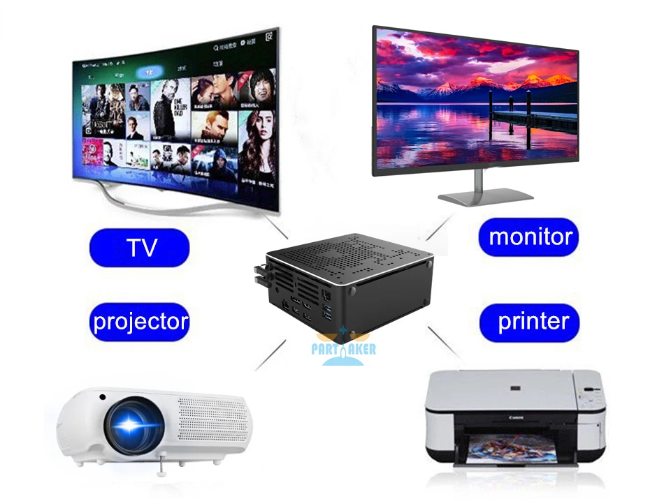 High-Performance Dual LAN Gaming Mini PC with Xeon E Processors, DDR4 Memory, M.2 NVMe, Windows 10/Linux, 4K HTPC, HDMI, DP, and WiFi Connectivity. Description Image.This Product Can Be Found With The Tag Names Barebone Mini PC, Computer Office, Dual lan gaming mini pc