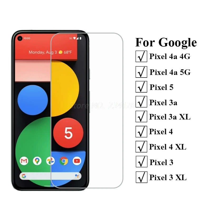 Защитное стекло для Google Pixel 5 4A 4G 5G 3 3A XL 4 2-1 шт | Мобильные телефоны и аксессуары