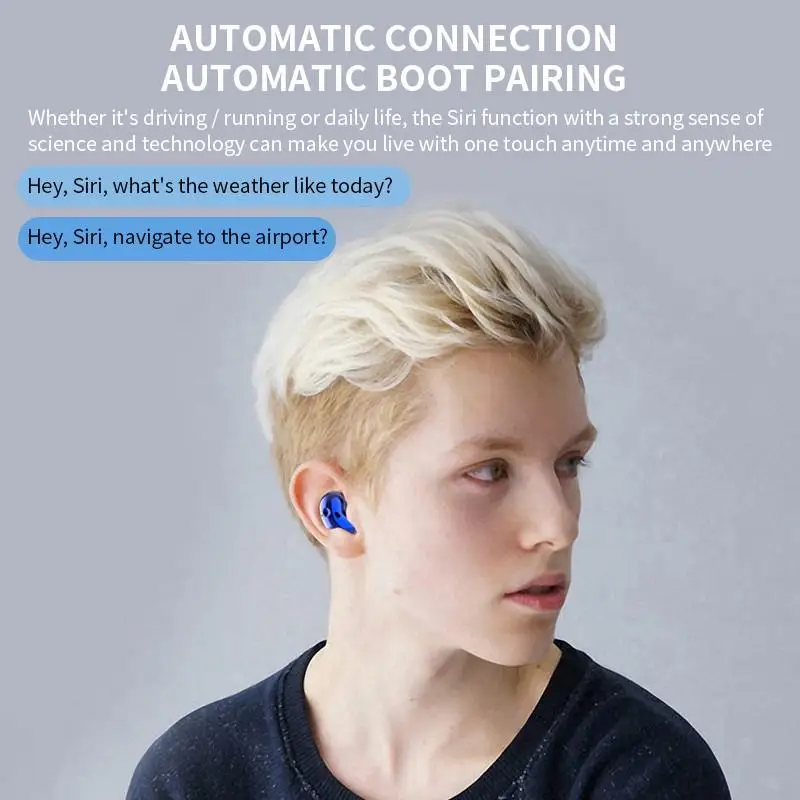 S6 Plus Buds 9D Stereo Bluetooth Earphone Led Clock Wireless Headphones Sport Earbuds With Mic PK R175 R180 Live For Smartphone