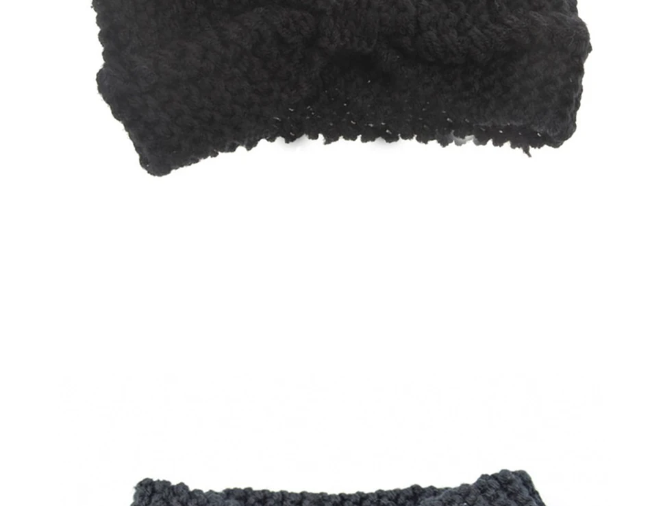 Fashion Ladies Winter Hat Wool Knit Hat With Hair Accessories Headband Hood beanie Fixed Warm Earmuffs Outdoor Leisure Hats