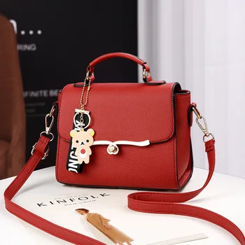 

Simple casual small square bag women's bag new fashion crossbody Korean style small bag shoulder portable internet red bag