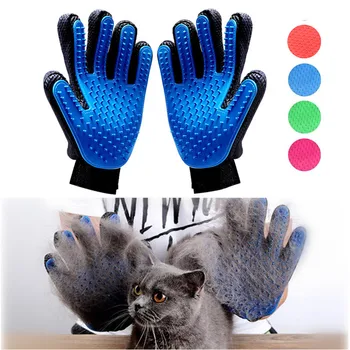 

Hot Pet Dog Cat Grooming Brush Glove Pet Hair Deshedding Comb Brush Kitten Puppy Massage Washing Brush Glove for Animal Cat Dog