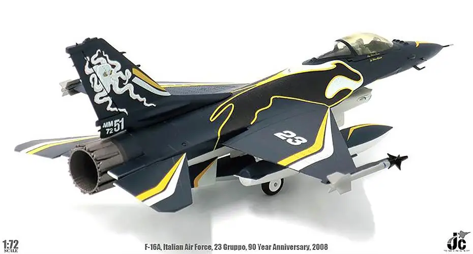 JC Крылья итальянских ВВС F 16 ADF Fighting Falcon 23 Gruppo 1/72 модель самолета| |