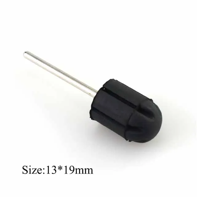 13-19mm 1pcs Professional Rubber Sanding Bands 5*11 7*13 10*15 13*19 16*25 Nail Drill Block Caps Cutters Bits for Manicure Pedicure - Цвет: 13-19mm