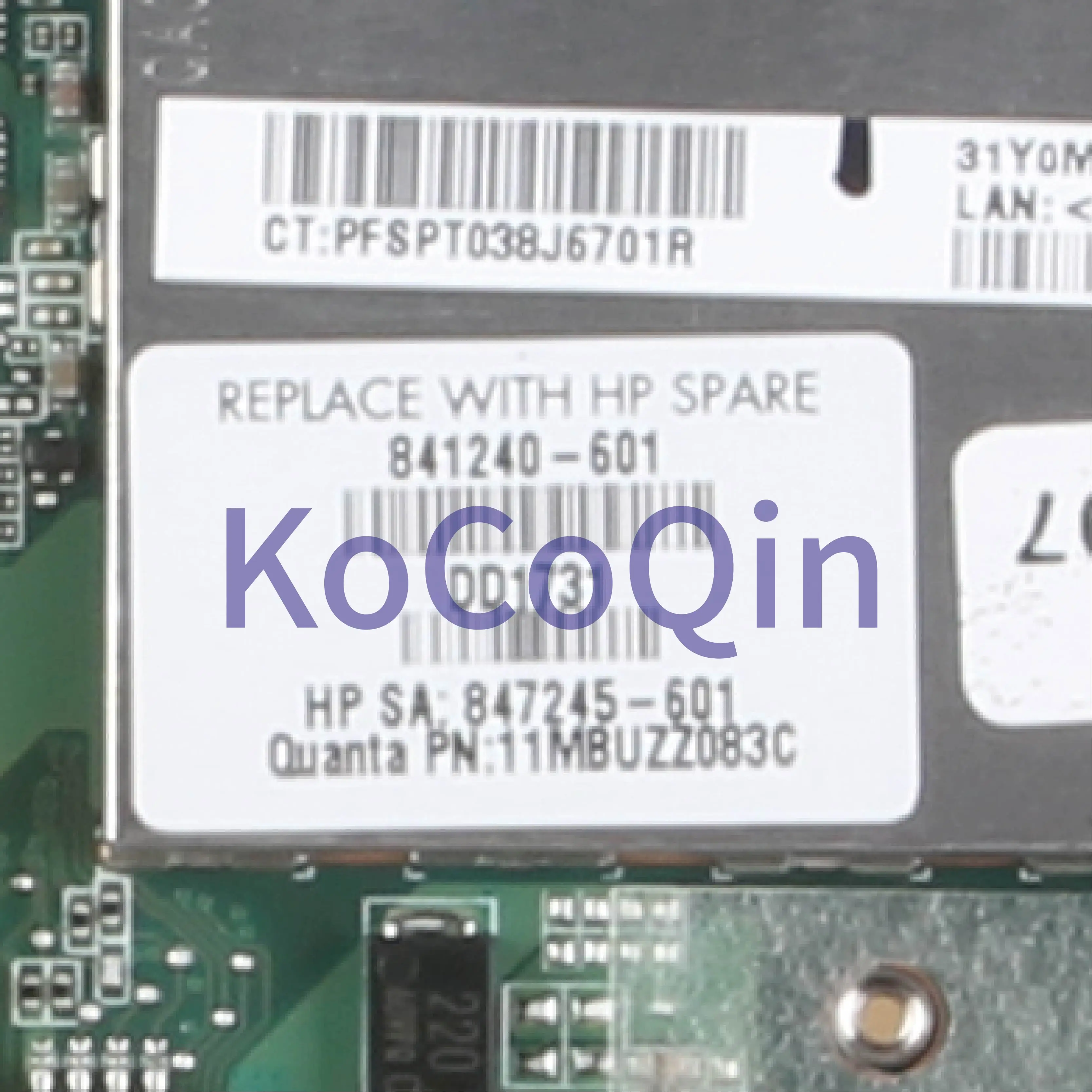wonderful  KoCoQin Laptop motherboard For HP X360 15-AP 15T-AP Core i7-6500U 16GB Mainboard 841240-001 841240-