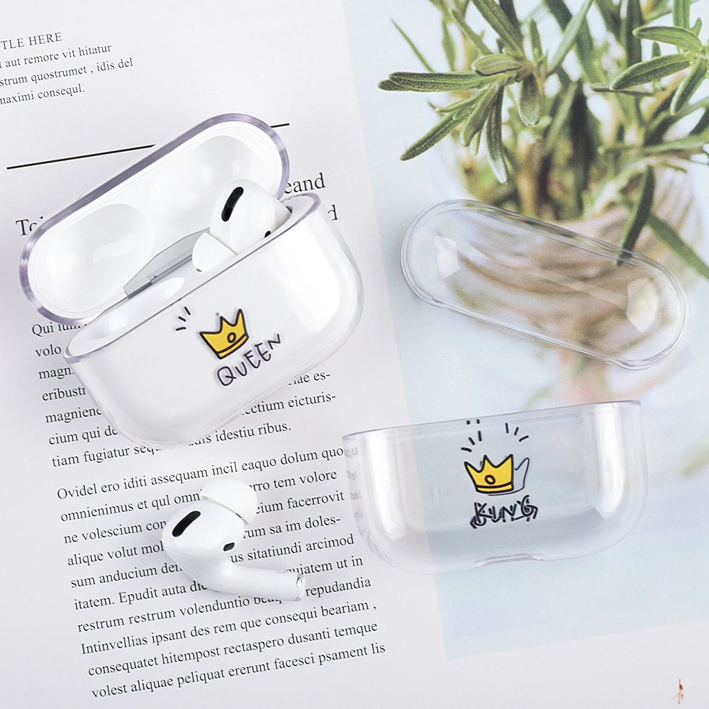 Прозрачный жесткий пластиковый наушник чехол для AirPods Pro беспроводные Bluetooth наушники защитный чехол для Airpods 3