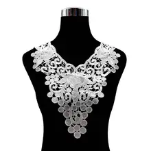 Вышивка шеи воротник diy поддельные съемные воротники водорастворимые Женская бутоньерка трехмерные кружевные аксессуары