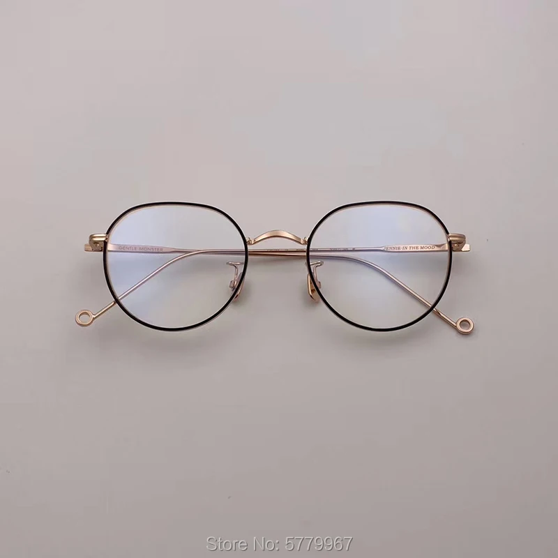 2020 Korea Brand Jennie In The Mood Glasses Frames Women Retro Optical  Eyeglasses Female Fashion Irregular Metal Myopia Frame - Eyeglasses Frames  - AliExpress