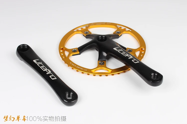 Litepro Складная велосипедная цепь BMX маленький велосипед BCD130 круглая зубчатая пластина 45 47 53 56 58 т однодисковая передняя Звездочка шатун